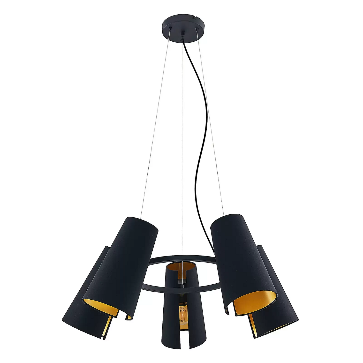Lucande Hängeleuchte Pendelleuchte Hängelampe Deckenleuchte Schwarz Led Lampe