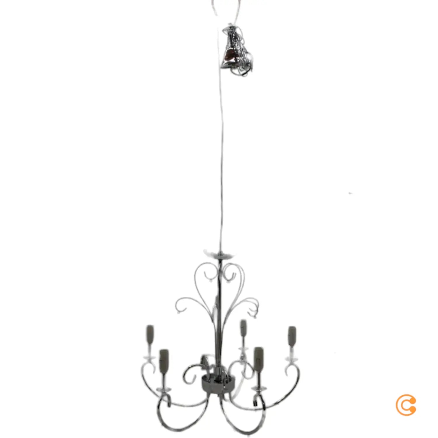 B-Ware Lucande Kronleuchter Deckenlampe Deckenleuchte Solveig 5fl Chrom Siehe Text/Foto