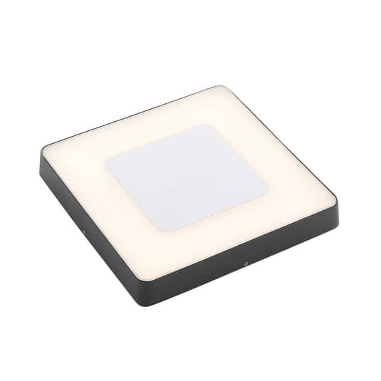B-Ware Lucande Led Außenleuchte Deckenlampe Sora Sensor Balkon Aluminium Ip54 Weiß