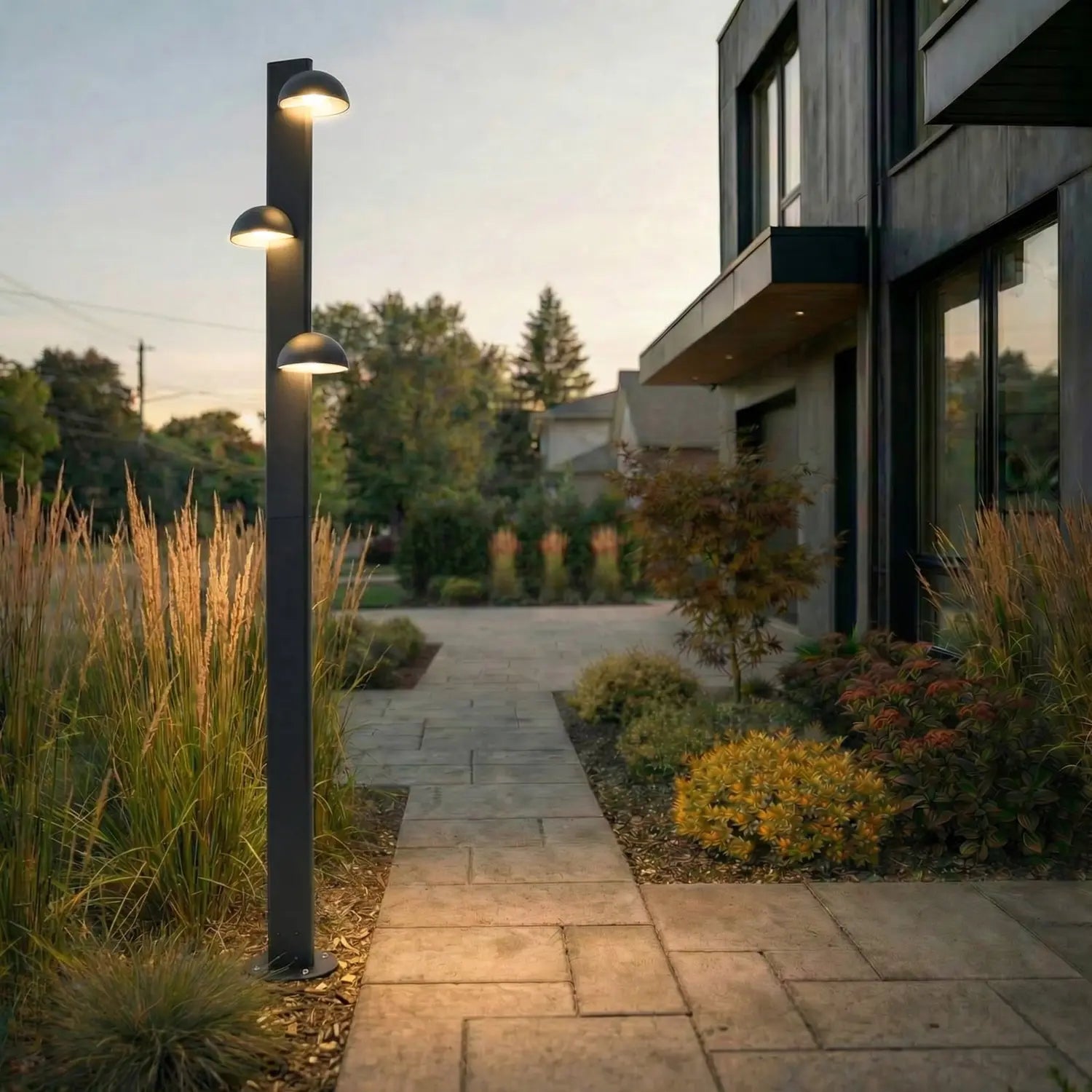 B-Ware Lucande Außenleuchte Gartenlampe Led Velira Schwarz Beleuchtung Außenbereich