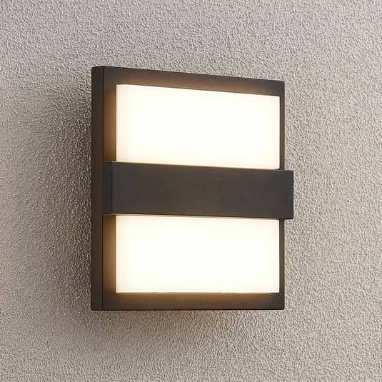 B-Ware Lucande Gylfi Led Außenwandleuchte Wandleuchte Garten Lampe Leuchte Quadratisch
