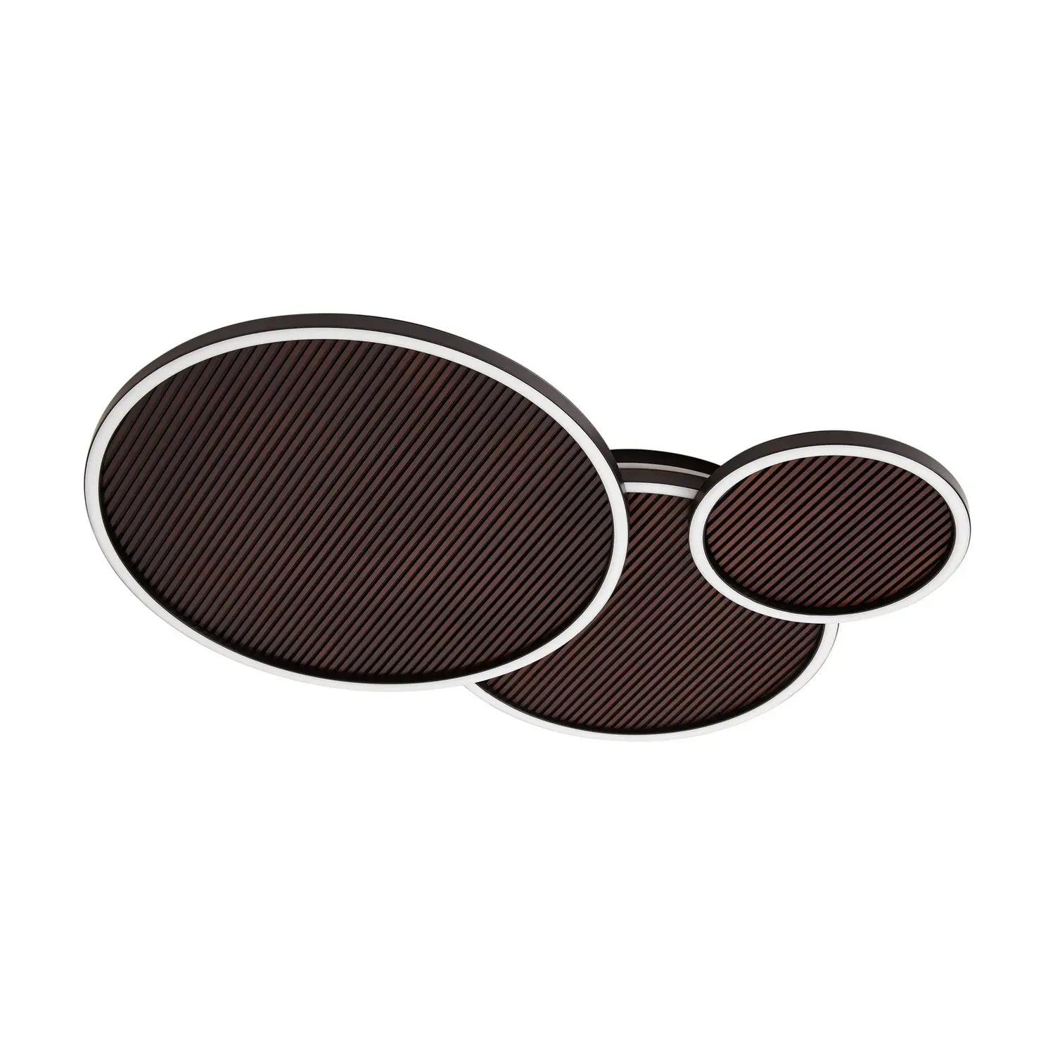 B-Ware Lucande Deckenleuchte Lampe Led Orven Schwarz Holz Dimmbar Eisen Holz 80cm 3000 K