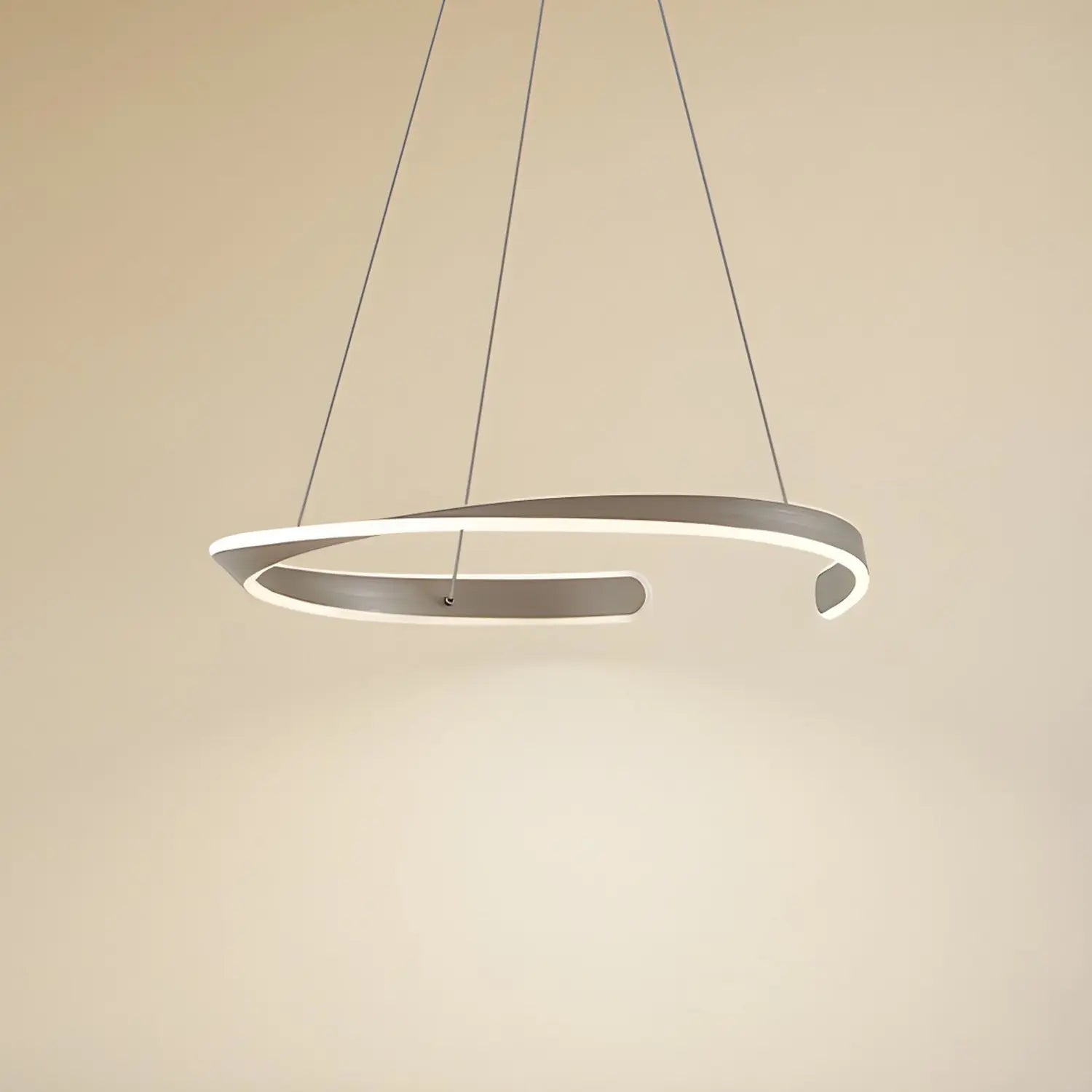B-Ware Lucande Led Hängeleuchte Pendelleuchte Eloura Silber Metall Cct ø58cm989