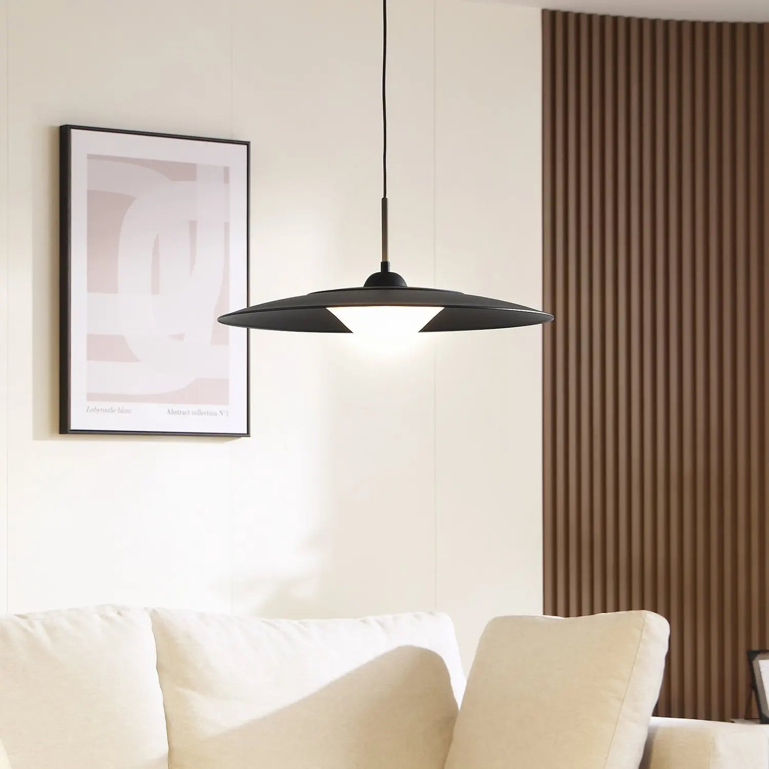 B-Ware Lucande Led Hängeleuchte Foco Sandschwarz Metall ø 50 Cm Deckenlampe Lampe Spot