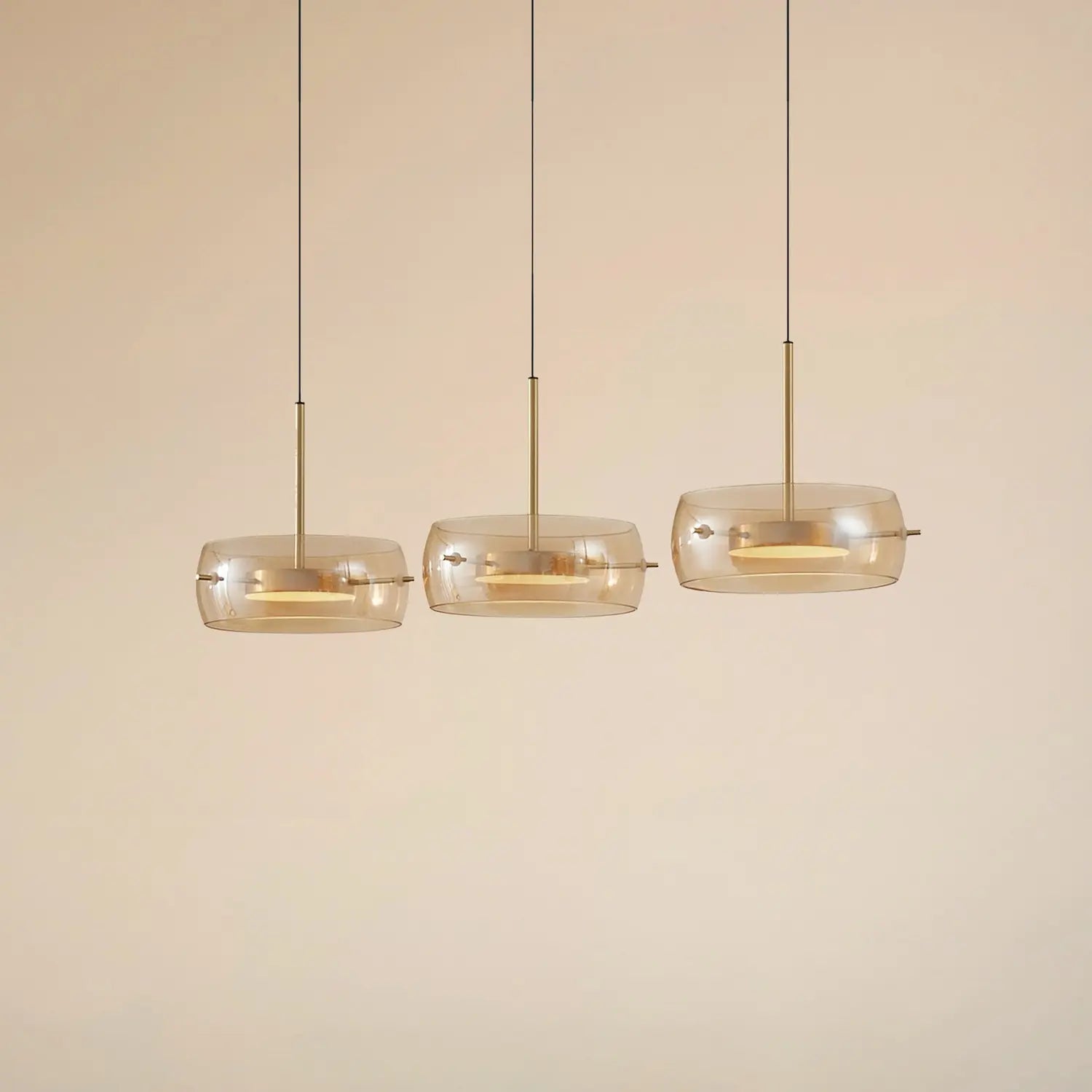 B-Ware Lucande Led Hängeleuchte Pendelleuchte Martis Amber Dimmbar 3 Flammig824