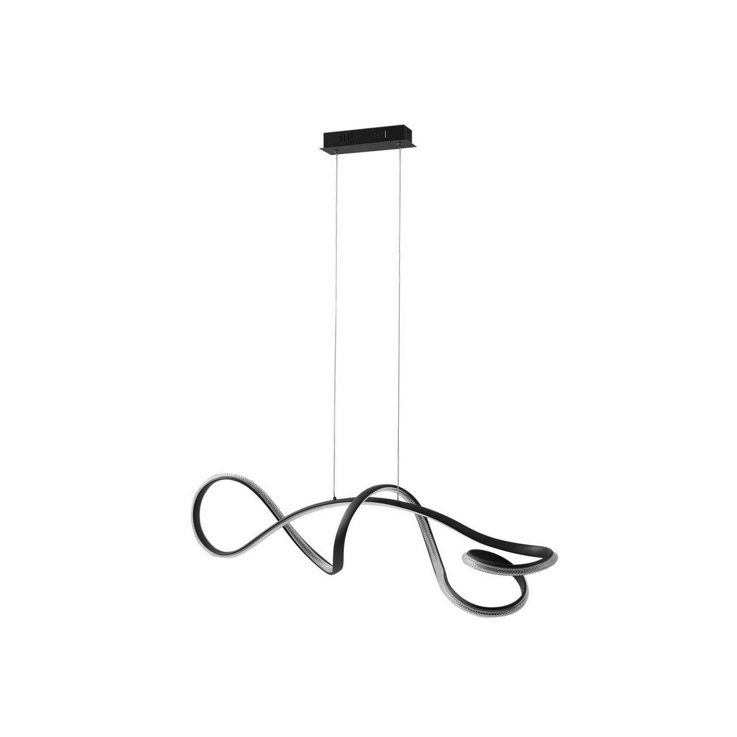 B-Ware Lucande Pendelleuchte Hängelampe Led Rodado Schwarz Aluminium Siehe Text