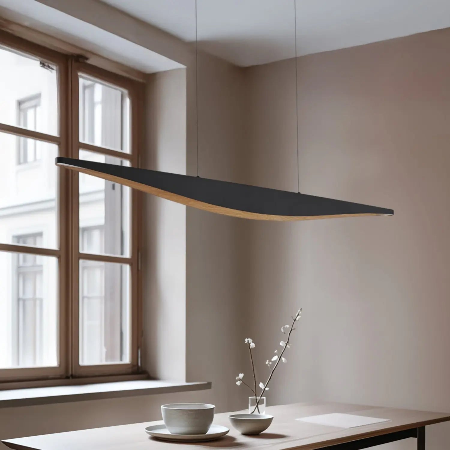 B-Ware Lucande Led Pendelleuchte Deckenlampe Led Lampe Schwarz 140 Cm Cct270