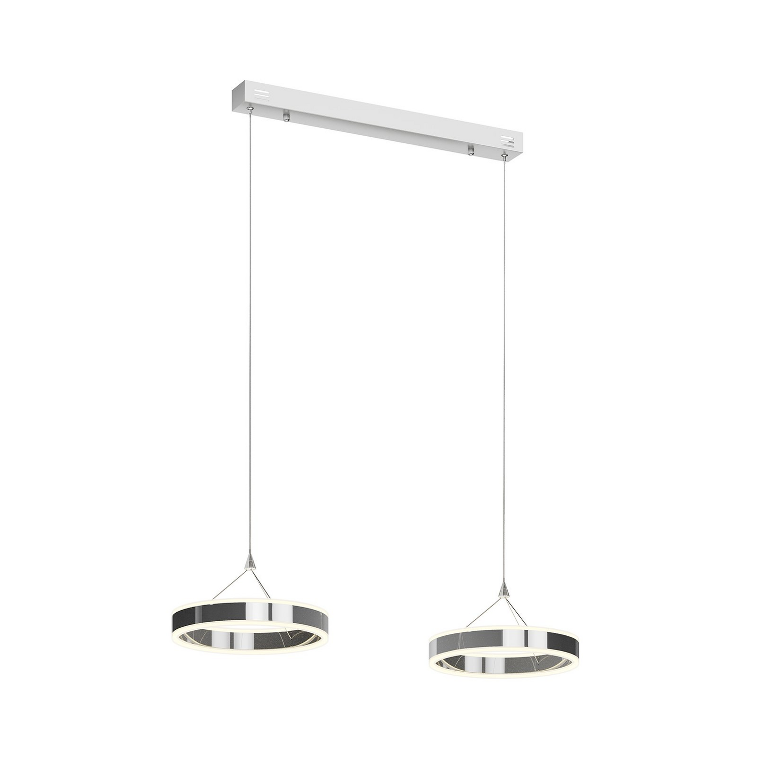 B-Ware Lucande Pendelleuchte Hängelampe Led Lyani Chrom Dimmbar Esszimmer Wohnzimmer436