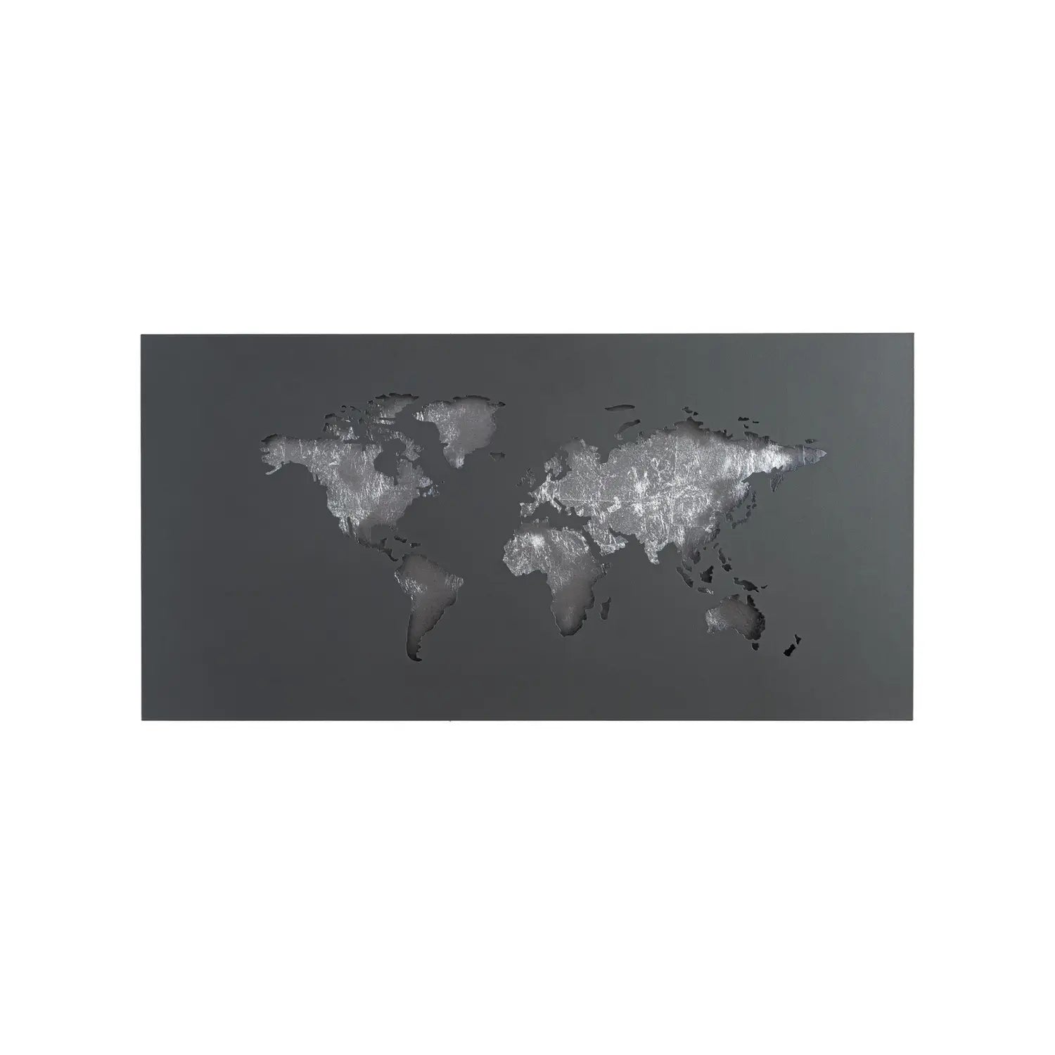 B-Ware Lucande Wandleuchte Wandlampe Led Lampe World Schwarz Silber Metall 60 X 30848