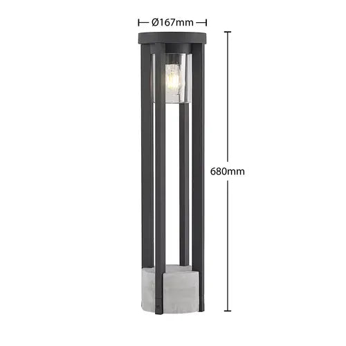 B-Ware Lucande Overa Wegeleuchte Wegelampe Lampe Außenlampe Leuchte E27 Siehe Text/Foto