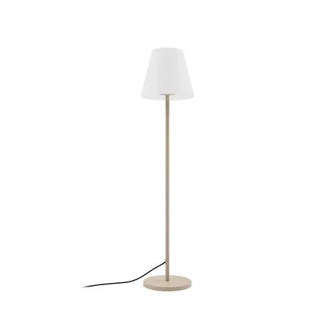 B-Ware Lucande Terrassenleuchte Außenlampe Jaimy Beige Metall 150 Cm E27