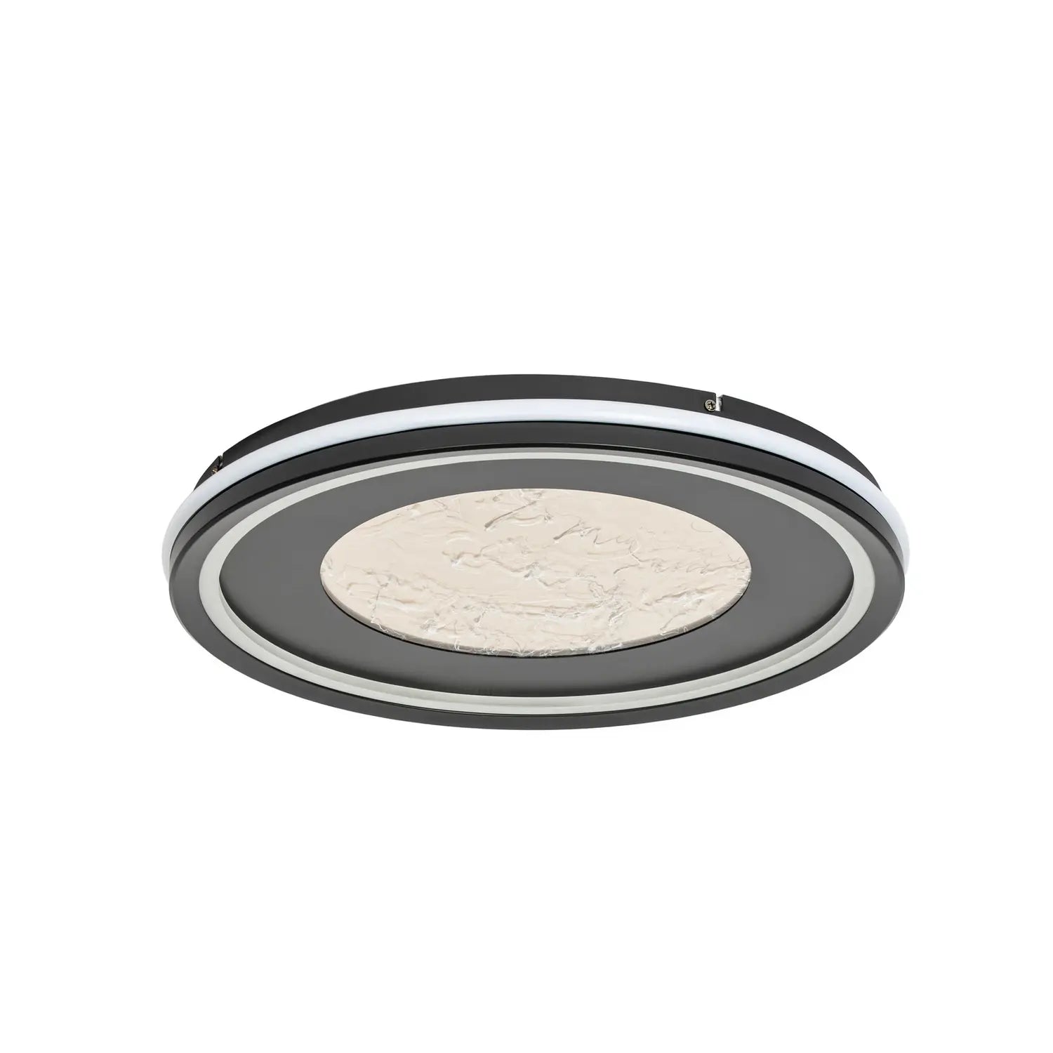 B-Ware Lucande Deckenleuchte Deckenlampe Led Tillian Schwarz Gold Dimmbar 50cm Warmw218