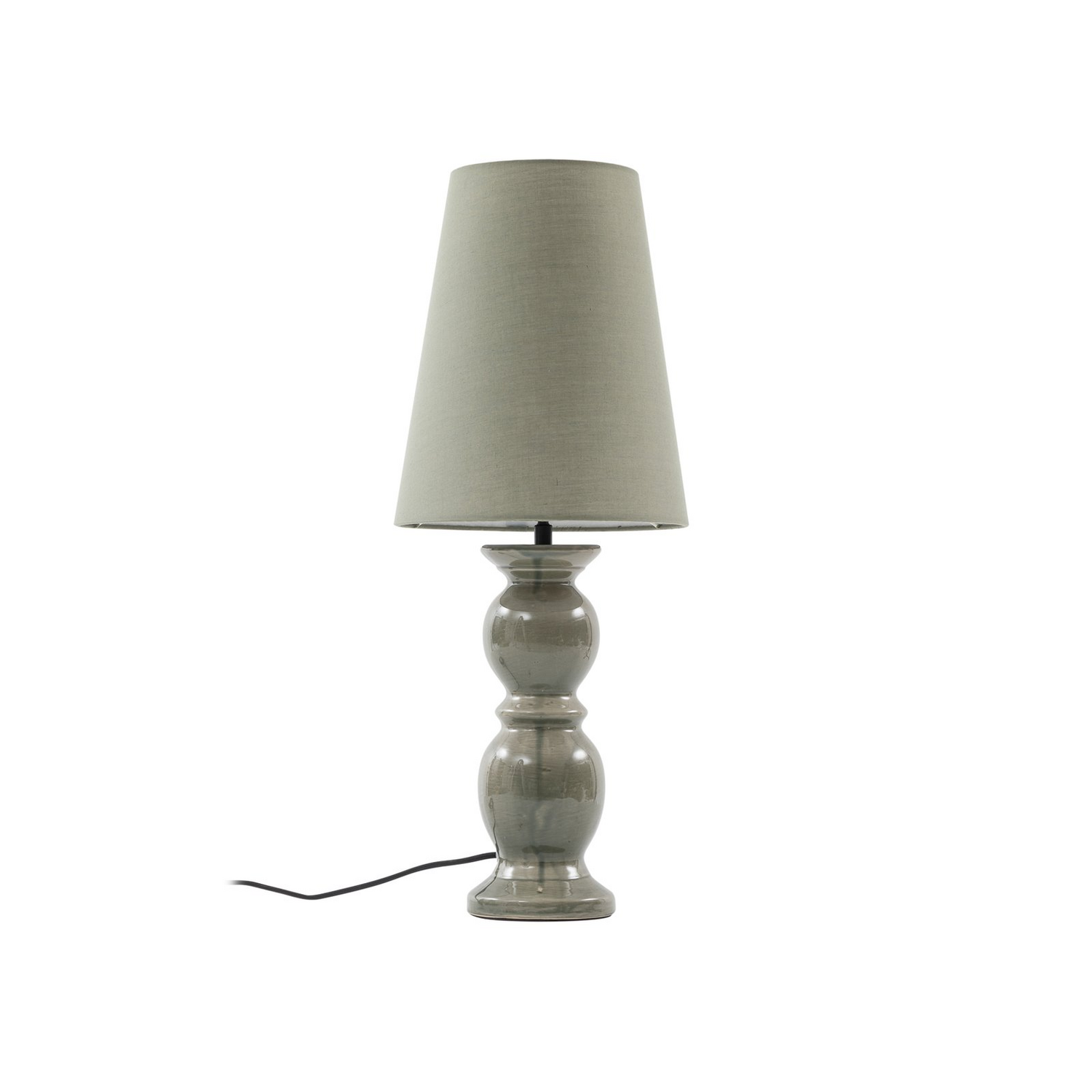 B-Ware Lucande Tischleuchte Lyndorin Grün Keramik 63 Cm Tischlampe Leuchte Leselampe