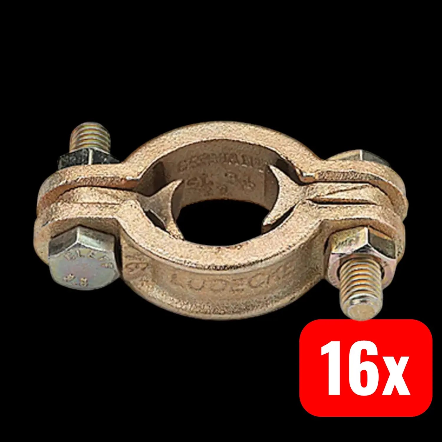 B-Ware Lüdecke Schlauchklemme Schelle Din20039 A Temperguss 3/4 19mm Ad 16 Stück