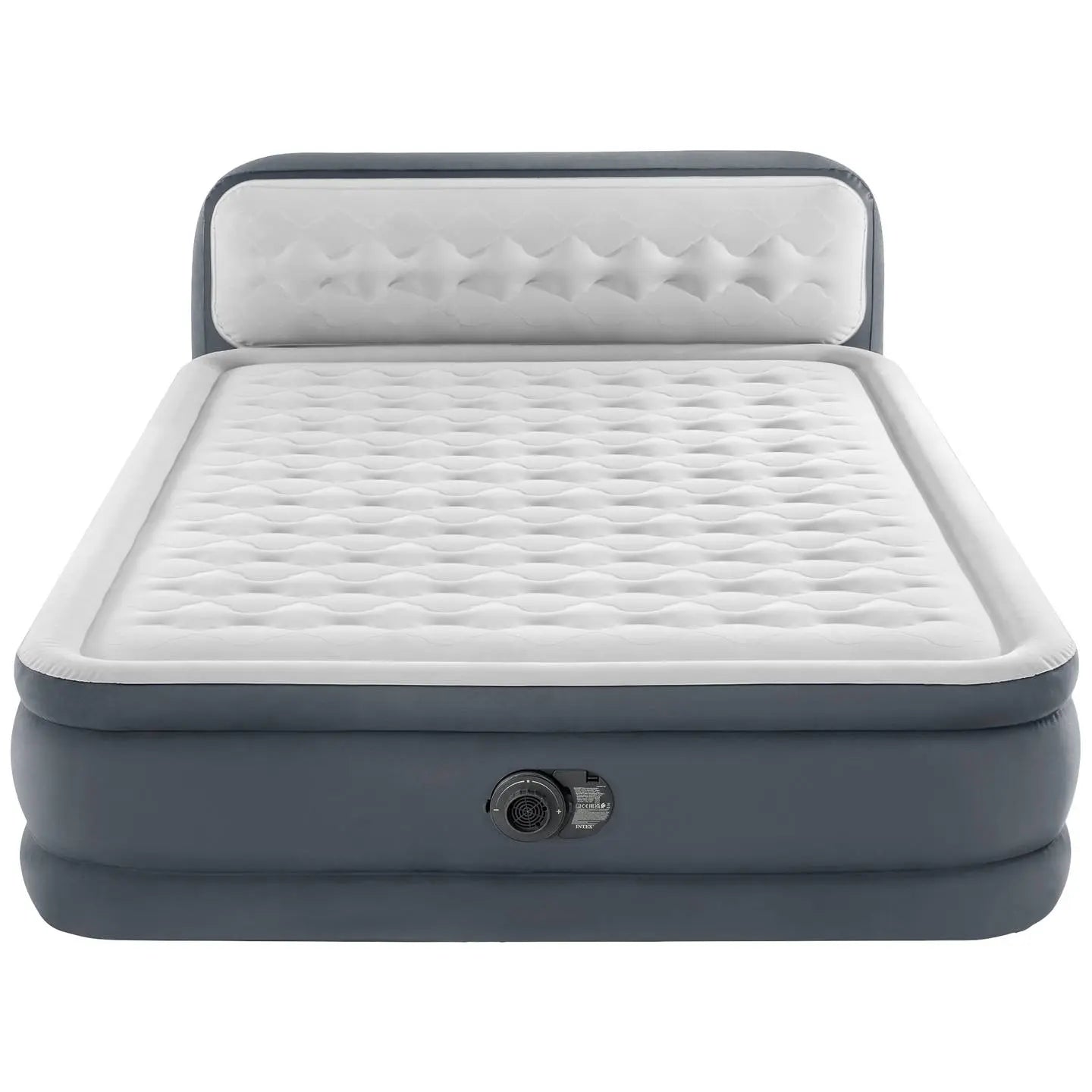 B-Ware Intex Luftbett Dura Beam Ultra Plush Headboard Mit 220 V Pumpe Queen Lufmatratze778