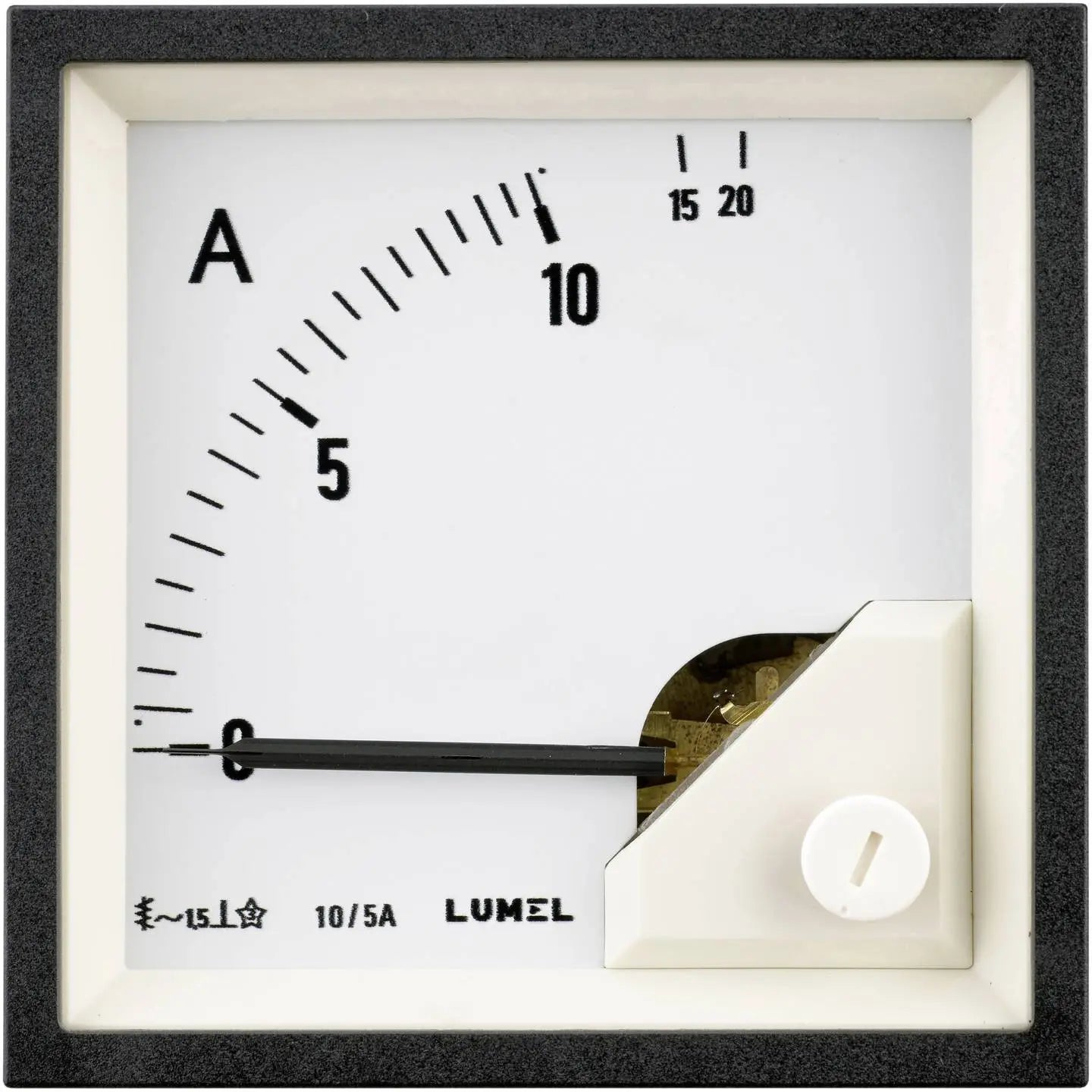 B-Ware Lumel Einbaumessgerät Messgerät Voltmeter Dreheisen Analog 72x72 Mm Ea17 500 V