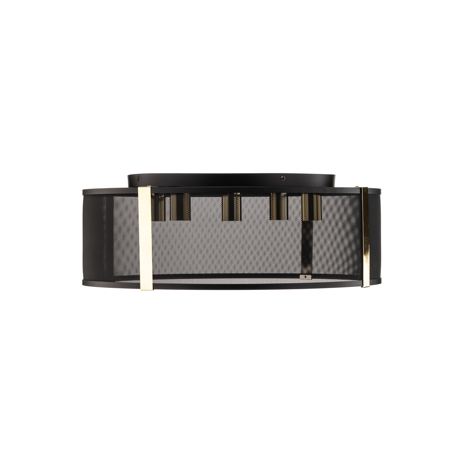 B-Ware Luminex Deckenlampe Leuchte Lavinia Gold Schwarz Streifen Fünfflammig E27