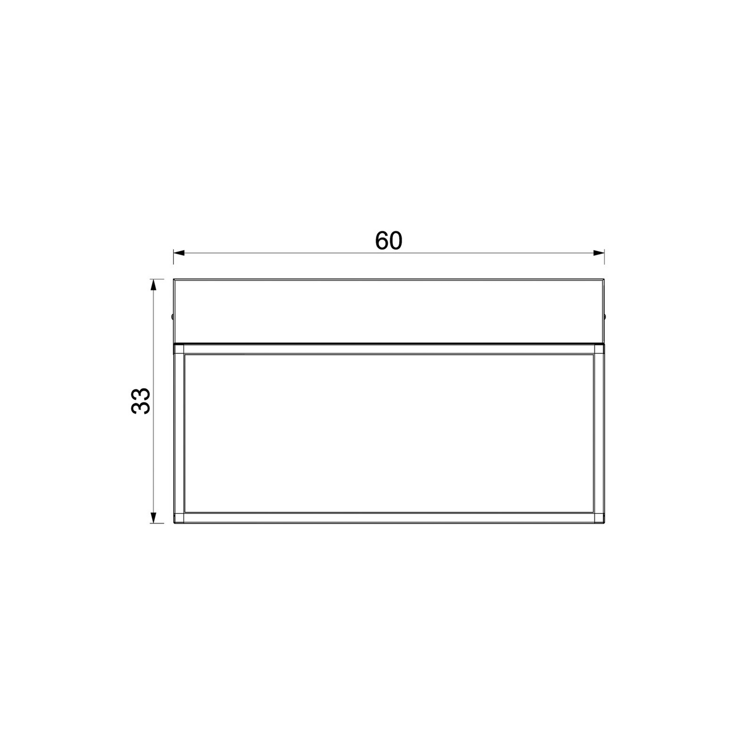 C-Ware Luminex Wandleuchte Lampe Shelf Led Schwarz Stahl 60 Cm Leuchte Siehe Text/Foto