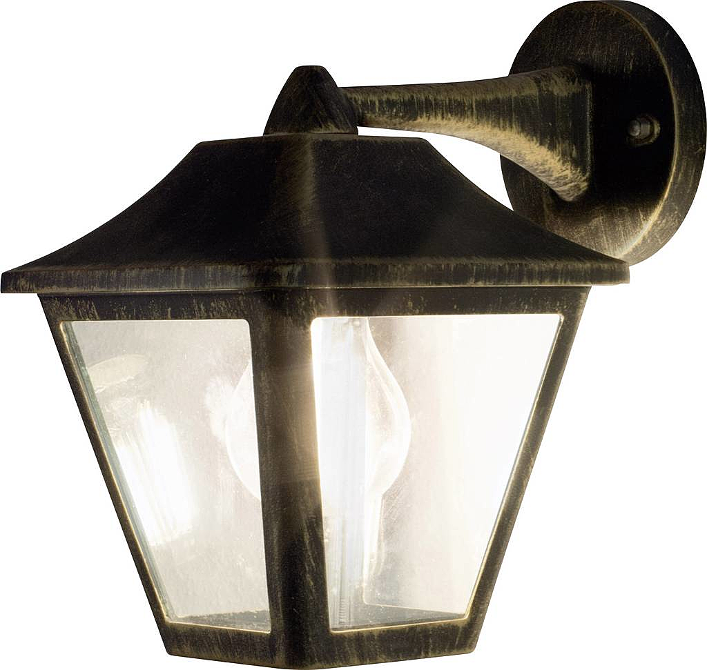 B-Ware Ledvance Endura Classic Außenwandleuchte Led E27 Schwarz Gold