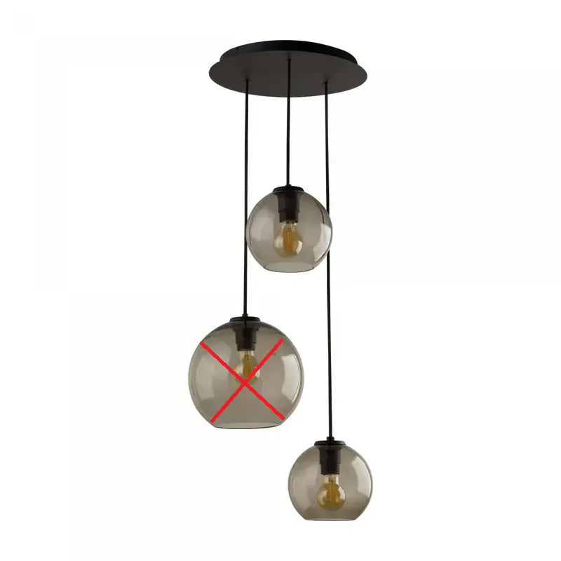 B-Ware Lyora 3 Flammige Hängelampe Glas Vetro Pendelleuchte Siehe Text/Foto