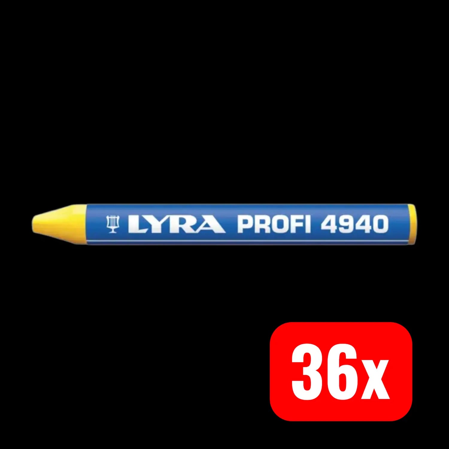 B-Ware Lyra Reifenkreide Universalkreide Kreide Markierung Gelb Schachtel 36 Stück