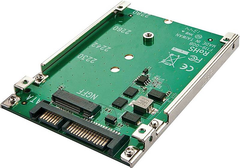 B-Ware Renkforce Schnittstellen Konverter 1x Sata Kombi Stecker 7+15pol. 1x M.2 Ngff