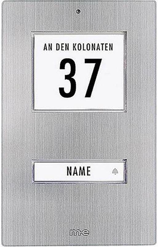 B-Ware M E Klingeltaster Beleuchtet Mit Adressfeld Mit Namensschild Klingelschild