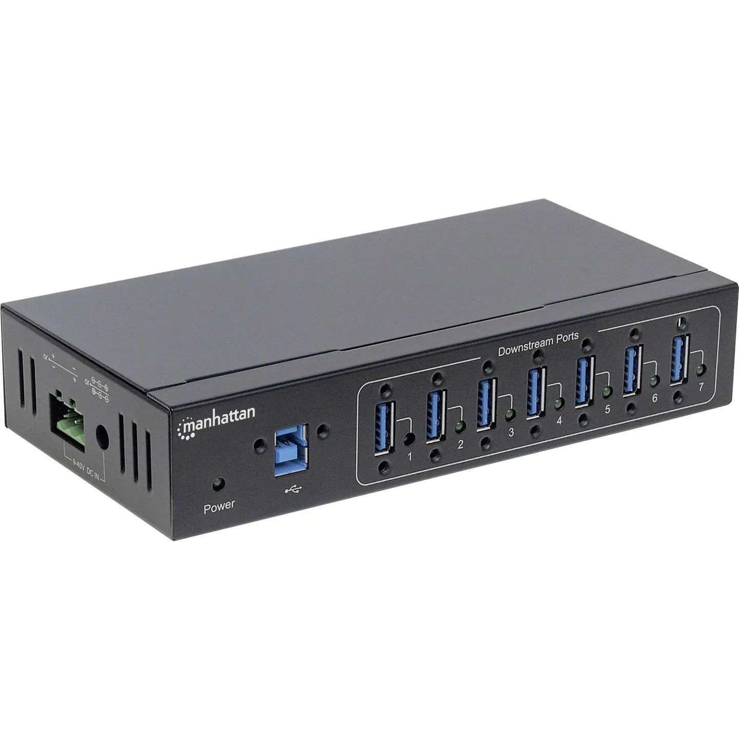 B-Ware Manhattan Mh 7 Port Usb3.0 Hub Verteiler Industrieanwendung Mehrfachanschluss