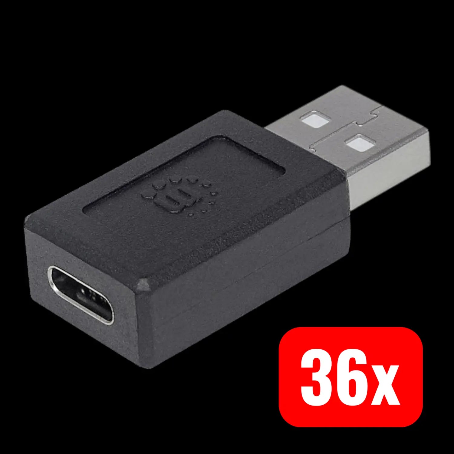 B-Ware Manhattan Usb 2.0 Adapter Usb 2.0 Stecker A Usb C Buchse Beidseitig 36 Stück