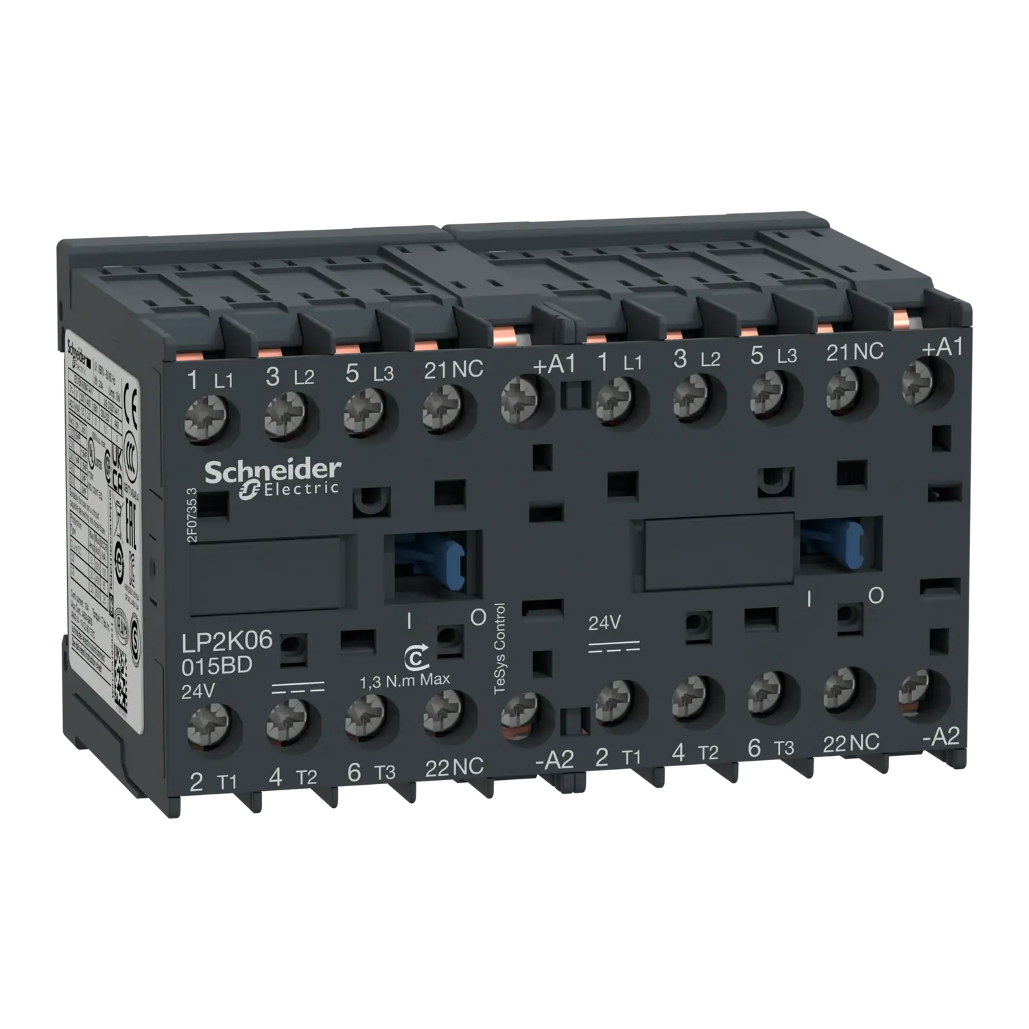 B-Ware Schneider Electric Wendeschützkombination Schütz Umschalter 3p 1ö 9 A 24 Vdc 4k W