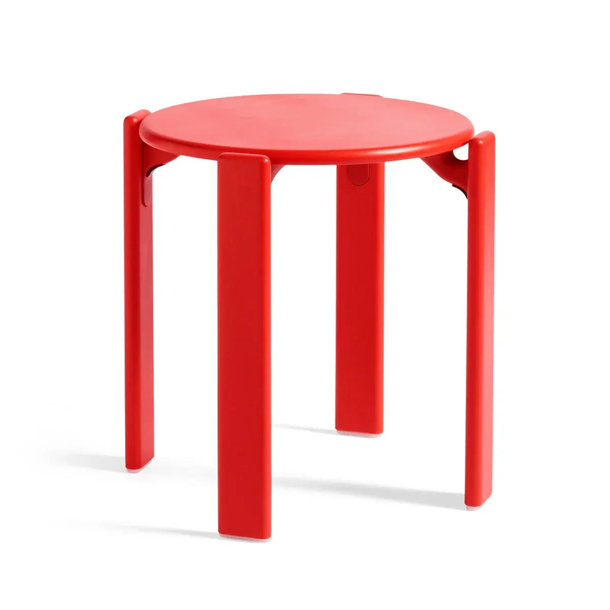 B-Ware Hay Hocker Barhocker Rey Hocker Buche Lackiert Rot Sitzhöhe 46cm Siehe Text/Foto