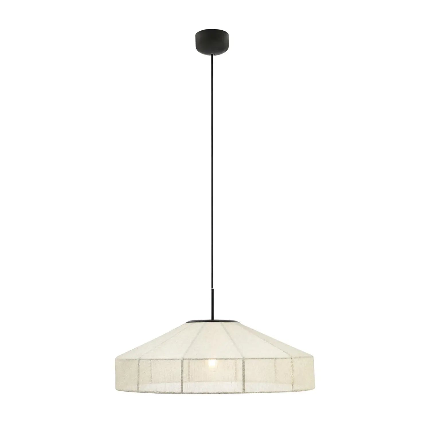 B-Ware Markslöjd Pendelleuchte Hängelampe Alia Leuchte Lampe Beige Stoff Metall ø57cm