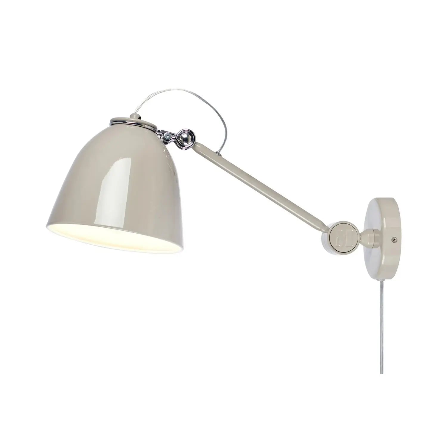 B-Ware Markslöjd Wandleuchte Wandlampe Tilt Metall Grau Eisen Aluminium Greige 47 Cm