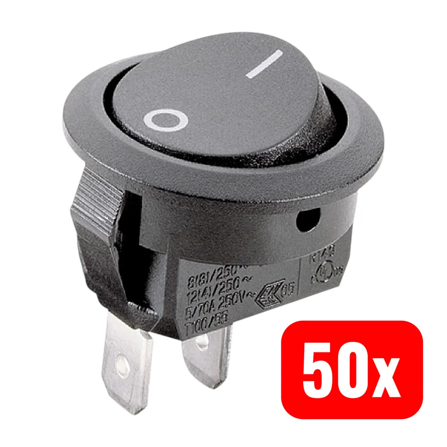 B-Ware Marquardt Wippschalter 1881.1209 250 V/Ac 12 A 1 X Aus/Ein Ip51 Tastend 50 Stück