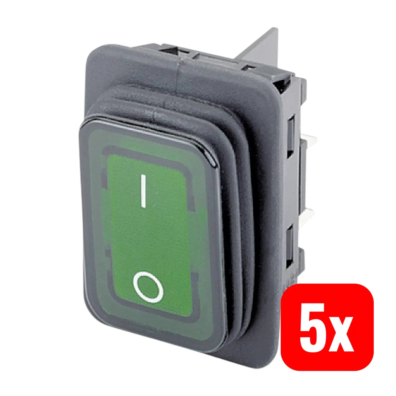 B-Ware Marquardt Wippschalter 1935.3218 250 V/Ac 20 A 2 X Aus/Ein Ip65 Tastend 5 Stück