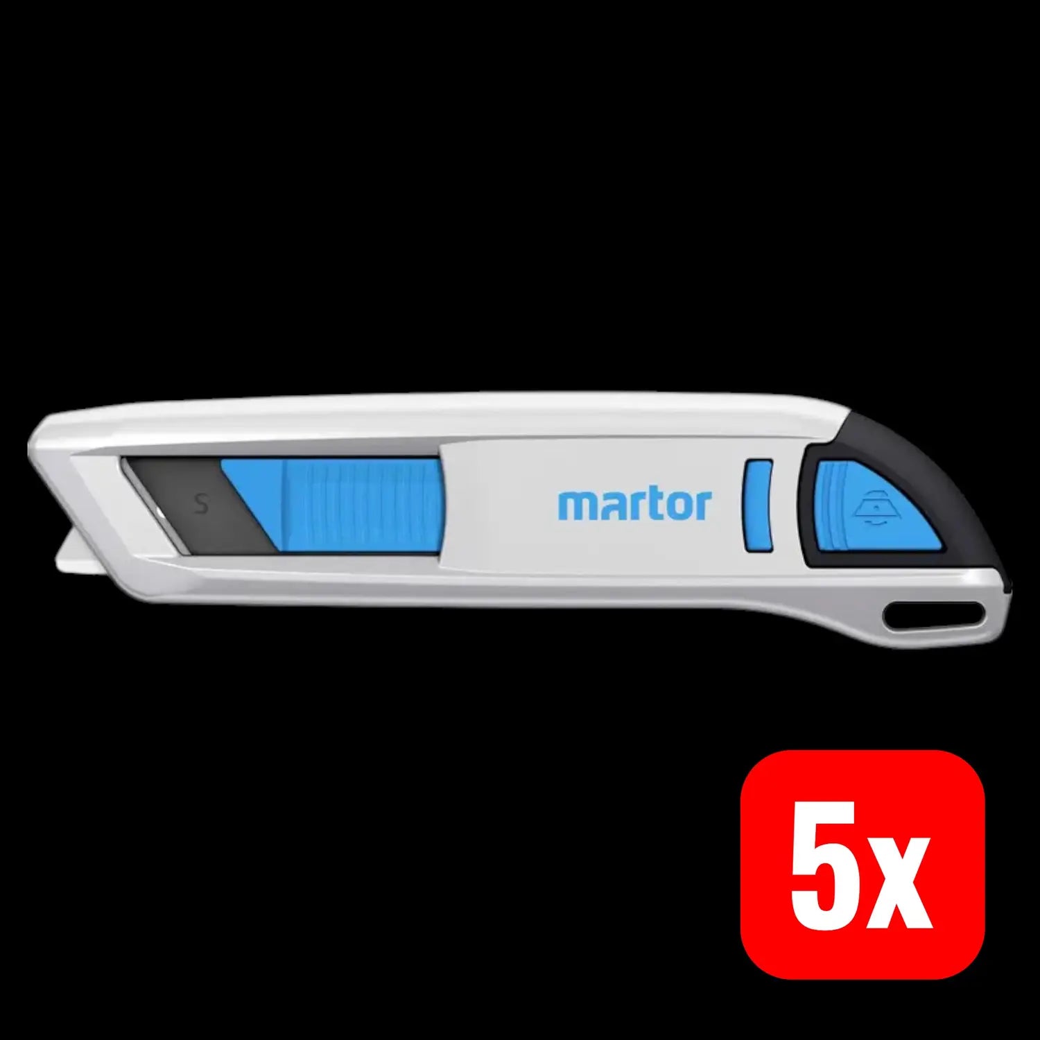 B-Ware Martor Sicherheitsmesser Cutter Messer Secunorm 500 Aluminium Grau 5 Stück