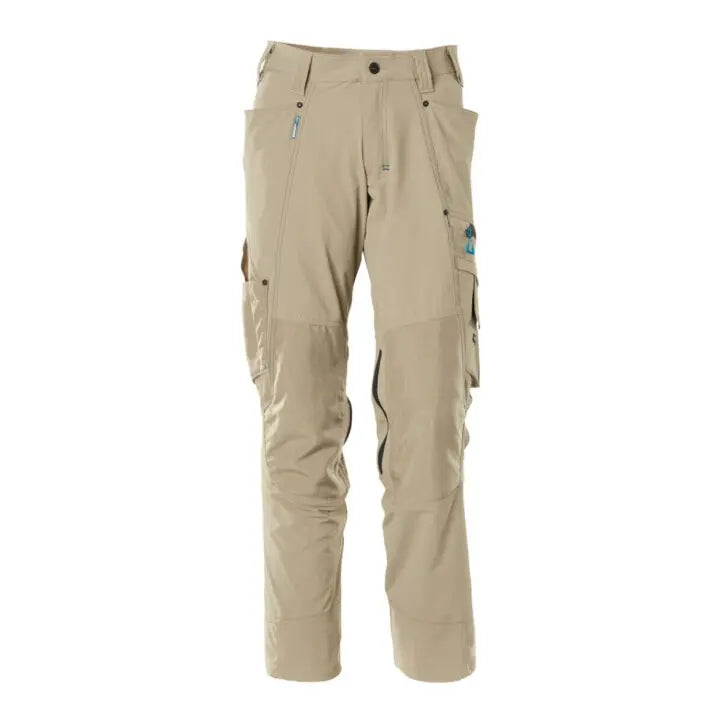 B-Ware Mascot Hose Arbeitshose Bundhose Stretchstoff Knietaschen Hellkhaki Größe 82 C52