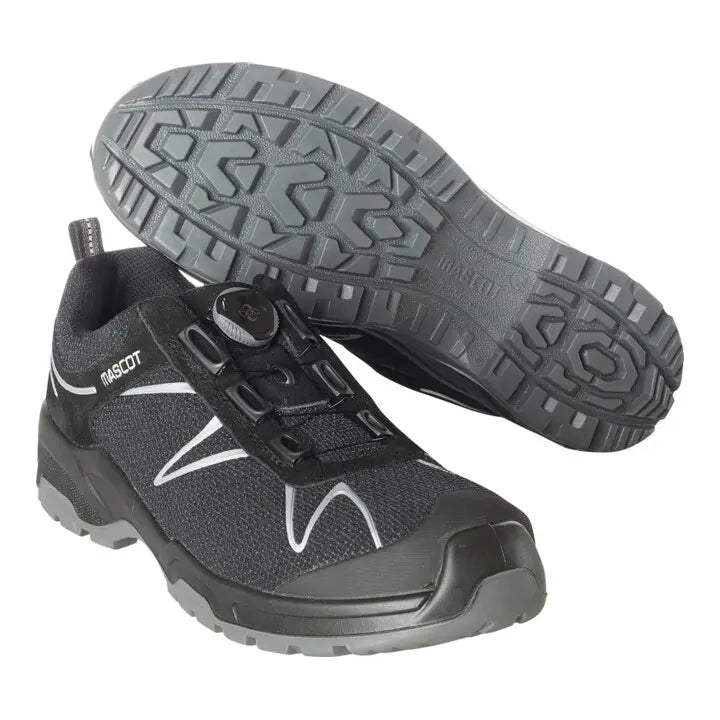 B-Ware Mascot Sicherheitshalbschuh S3 Arbeitsschuh Mit Boa Größe 48 W10 Schwarz Silber