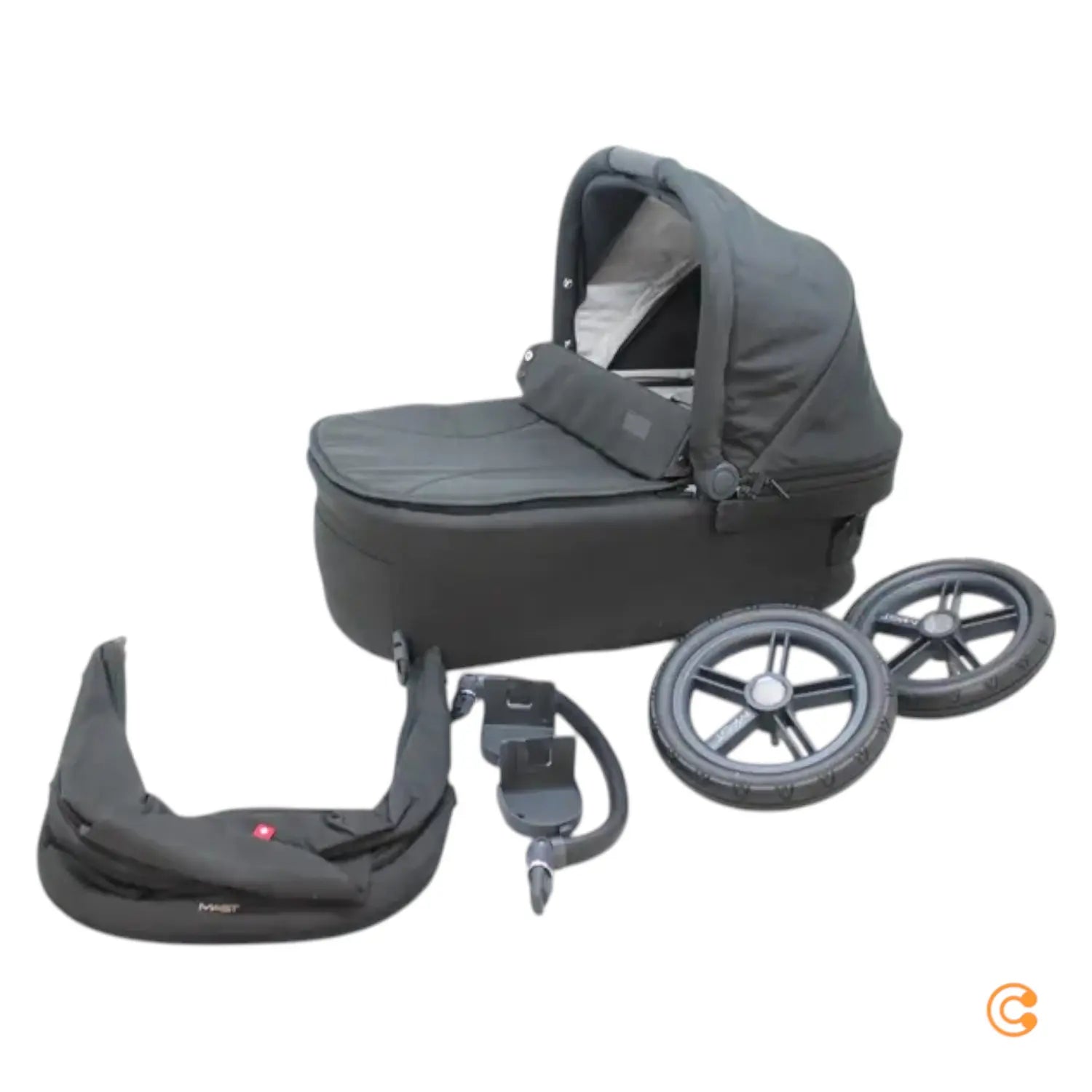 B-Ware Mast Kinderwagen Buggy M5x Onyx Schwarz Babywanne Sportsitz Siehe Text/Foto