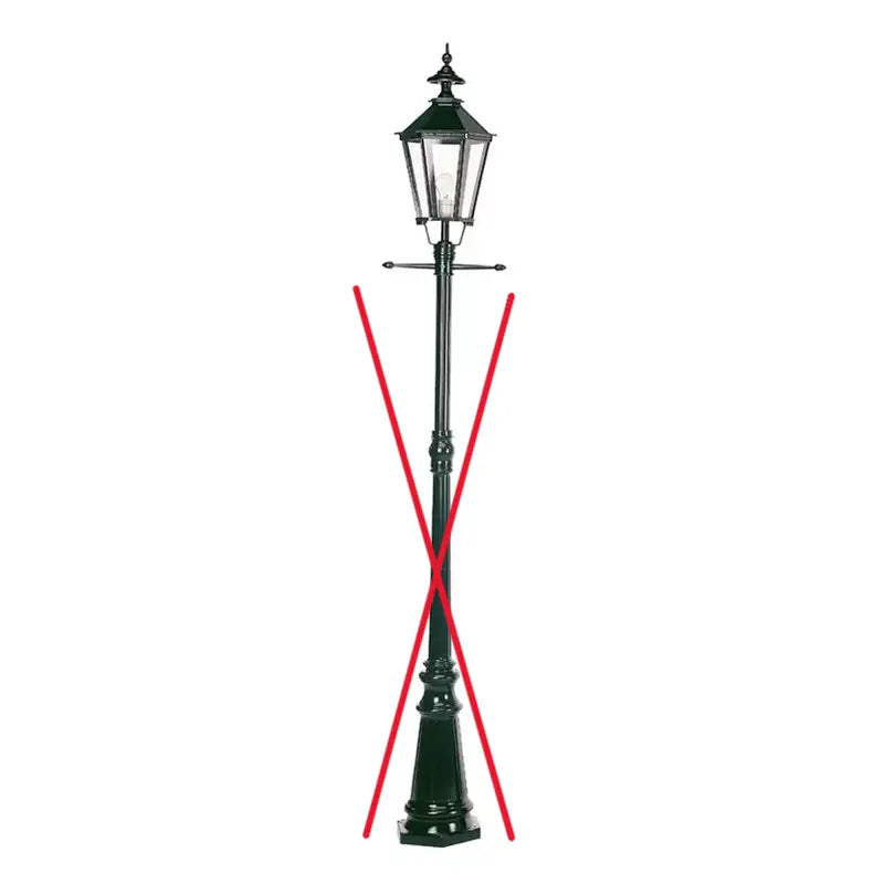 B-Ware Ks Beleuchtung Mastleuchte Manchester Standleuchte Lampe Laterne Siehe Text/Foto