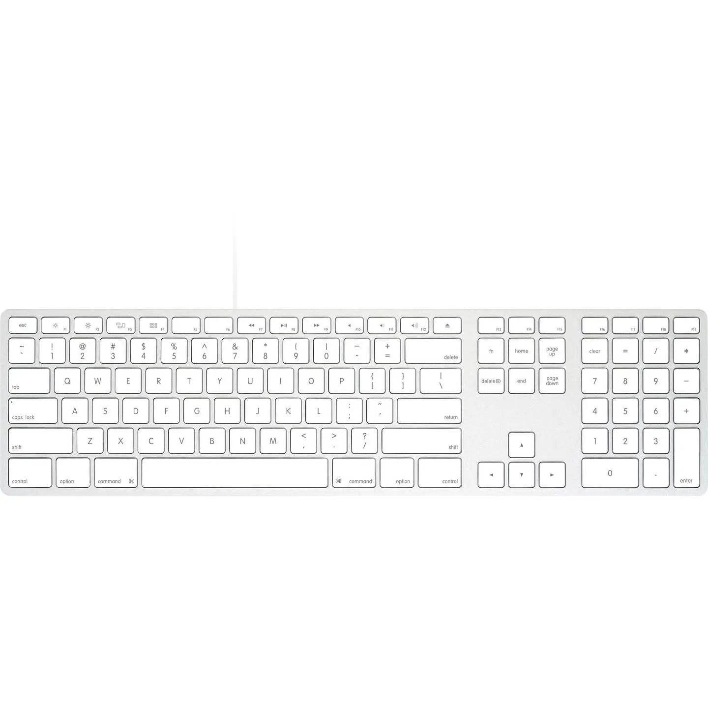 B-Ware Matias Tastatur Keyboard Mac Usb Aluminium Us Englisch Qwerty Silber Apple