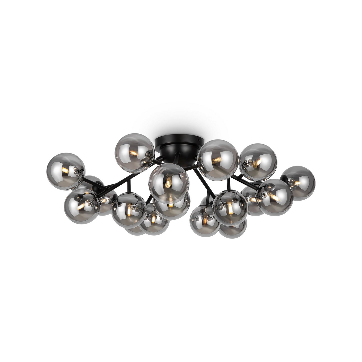 B-Ware Maytoni Dallas Deckenlampe Leuchte Kronleuchter 20 Flammig Höhe 25cm G9 Schwarz