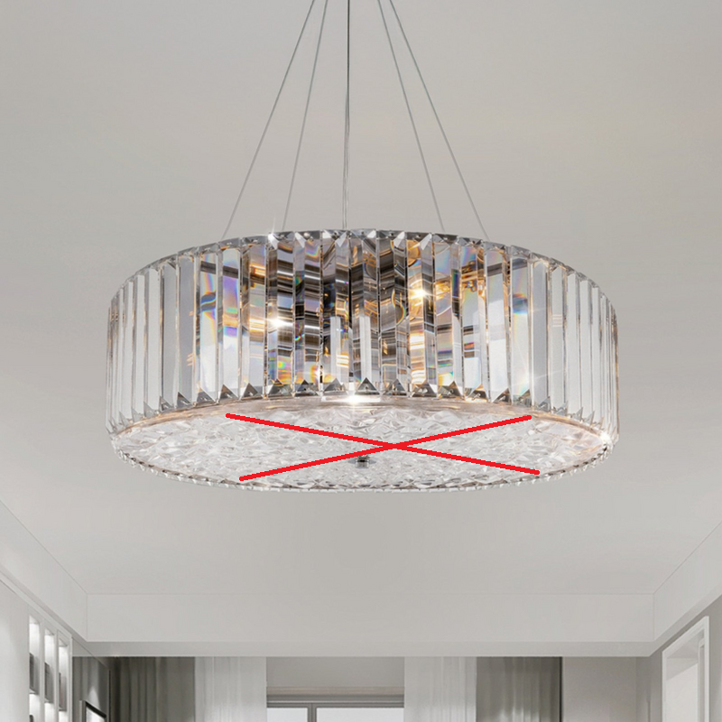 B-Ware Maytoni Hängeleuchte Pendelleuchte Lampe Kristall Transparent Chrom Siehe Text