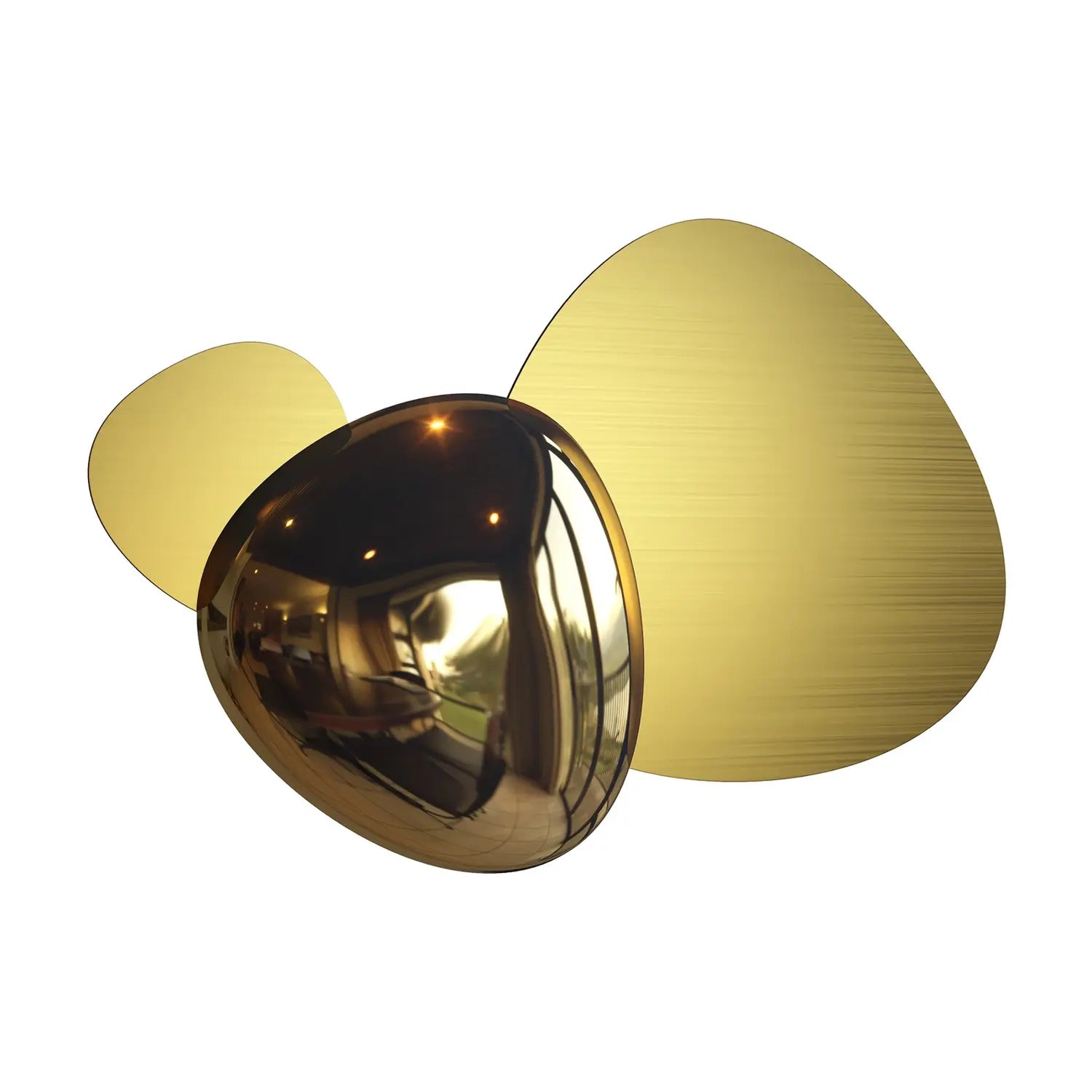 B-Ware Maytoni Wandlampe Led Wandleuchte Jack Stone 36,6 Cm Lampe Licht Gold Metall