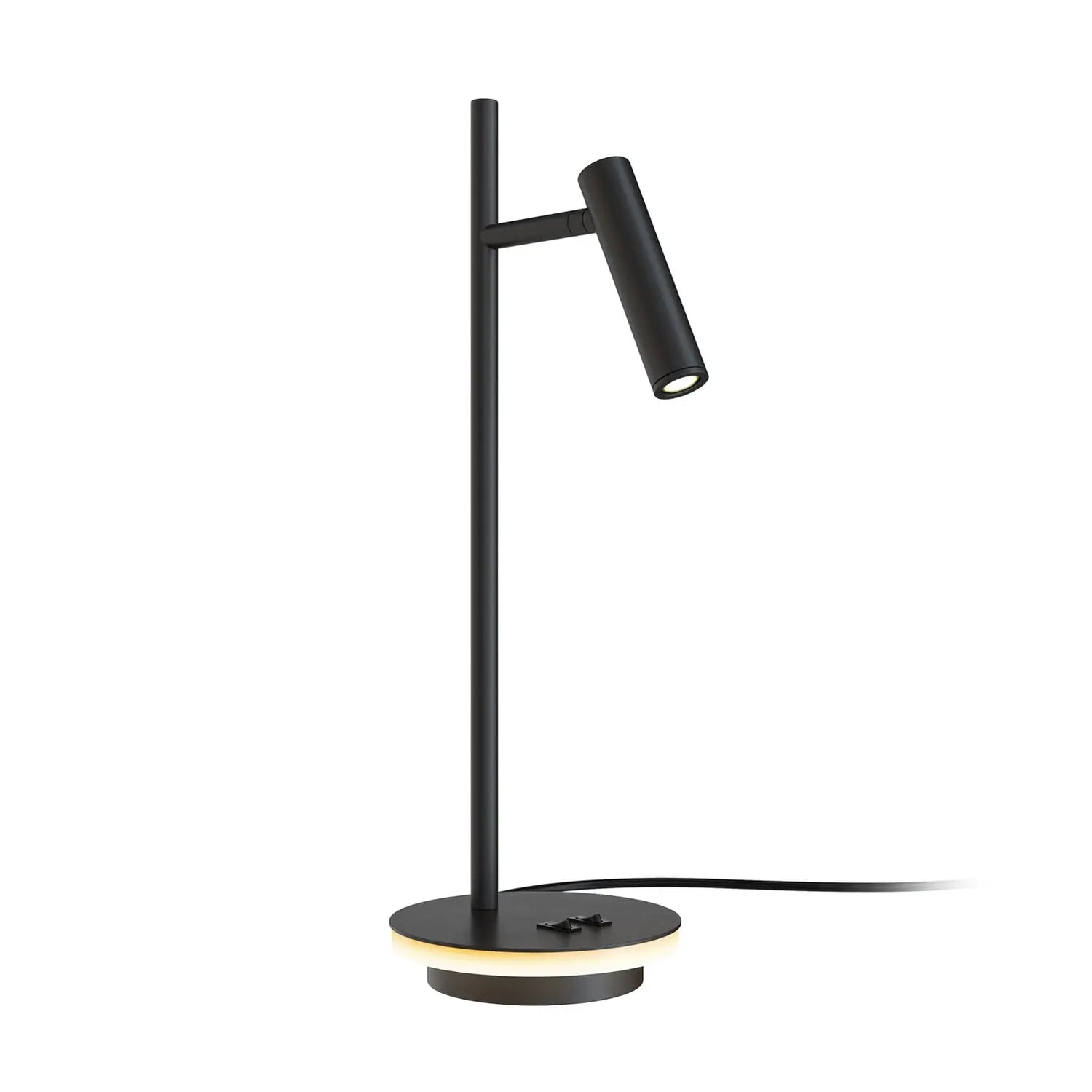 B-Ware Maytoni Tischleuchte Lampe Led Estudo Schwarz Metall Beleuchtung Schalter 45,5cm