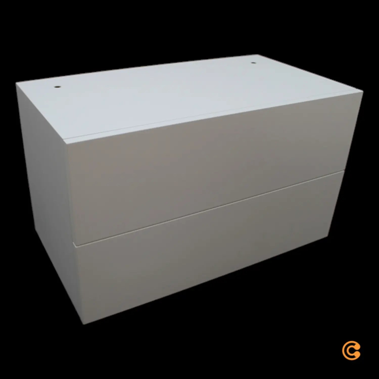 B-Ware Mdf Italia Minima 3.0 Modul F025010 – Doppelschublade L60 Cm, Weiß (F008 Bianco)
