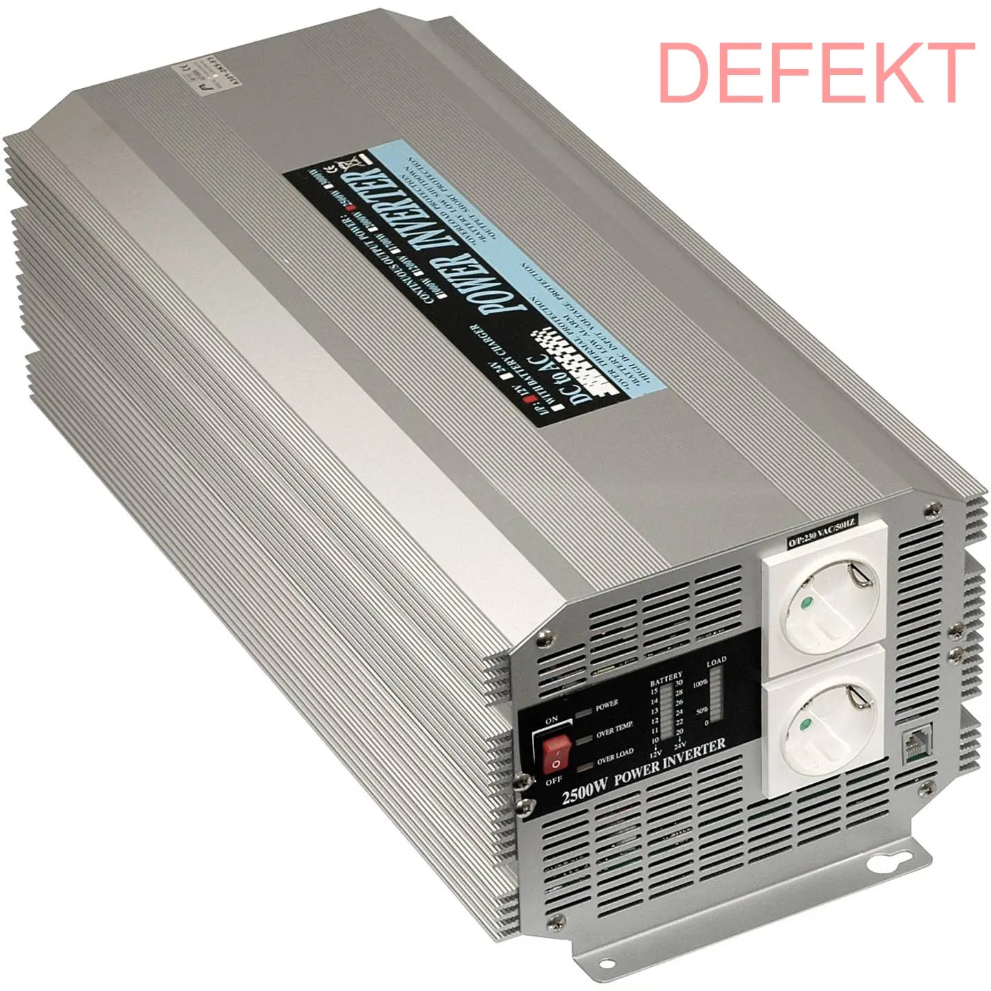 D-Ware Mean Well Wechselrichter Dc/Ac Wandler 24 V/230 V 2500 W Sinuswandler Defektware