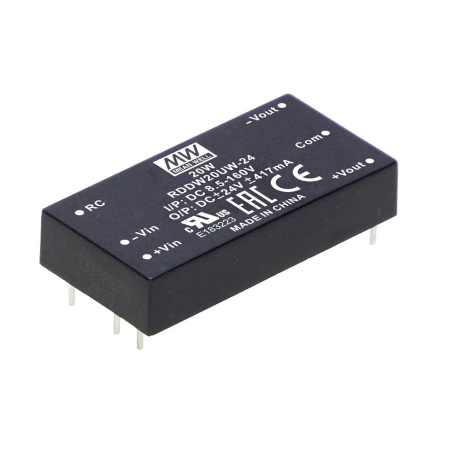 B-Ware Mean Well Wandler Konverter Dc Dc Printmodul Rddw20 Uw 24 V Tht Print 417 M A 20 W