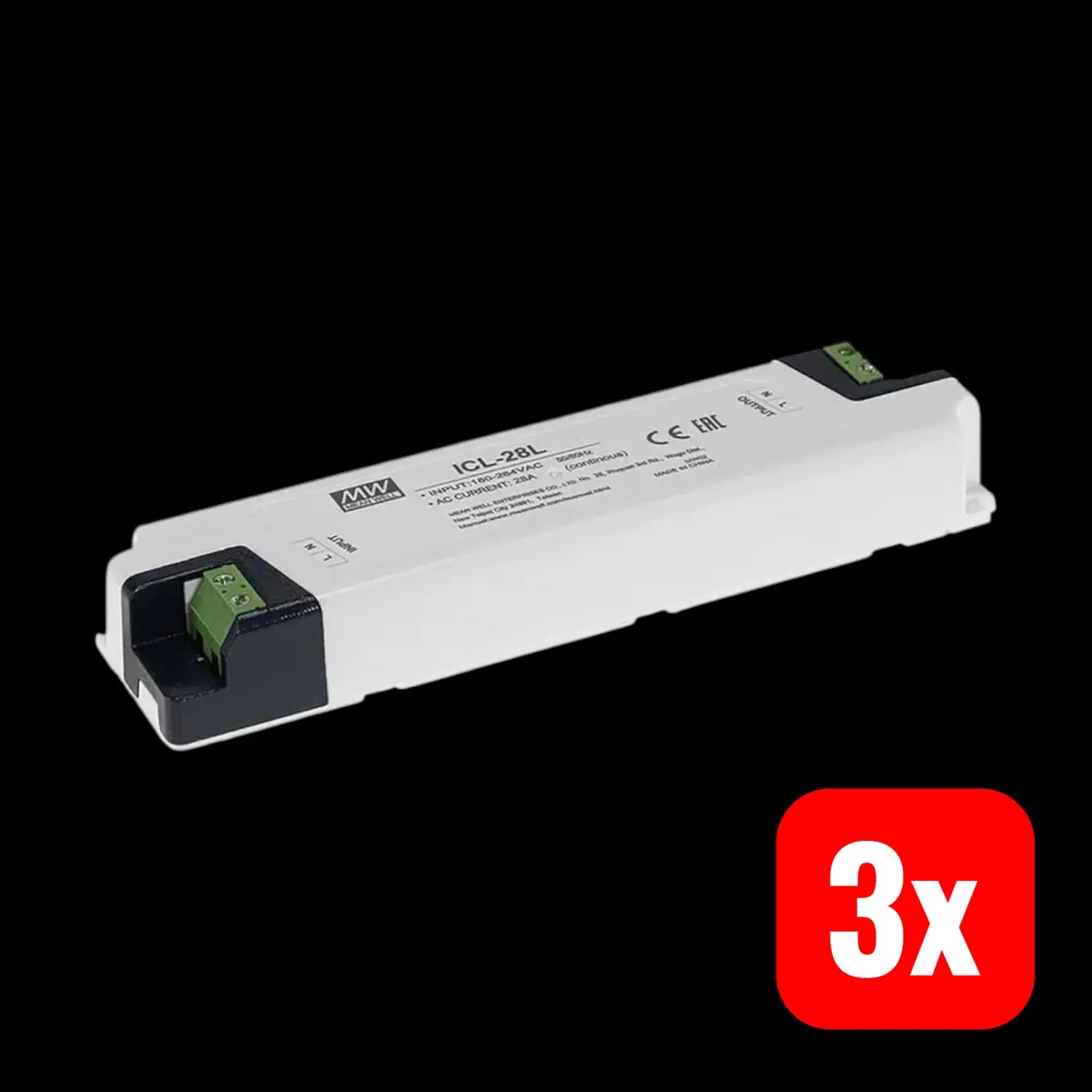 B-Ware Mean Well Einschaltstrombegrenzer Strombegrenzer Icl 28 L Serie Grau 3 Stück
