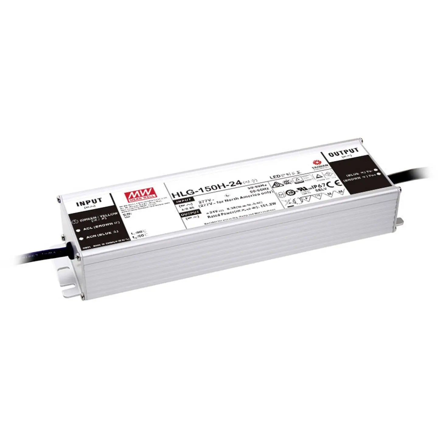 B-Ware Mean Well Led Netzteil Treiber Konstantspannung Hlg 150 H 24 Ab Ip65 Dimmbar 150 W